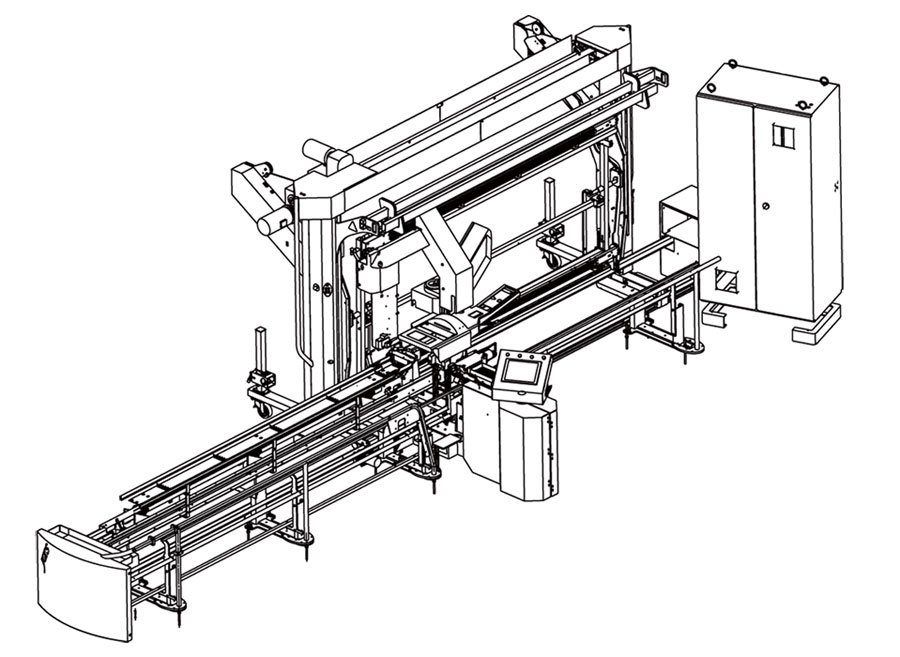 Automatic Drawing-in Machine